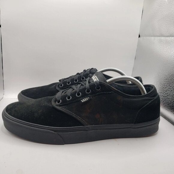 VANS Black Suede Shoes Mens 12 Style 721356 - Picture 3 of 8